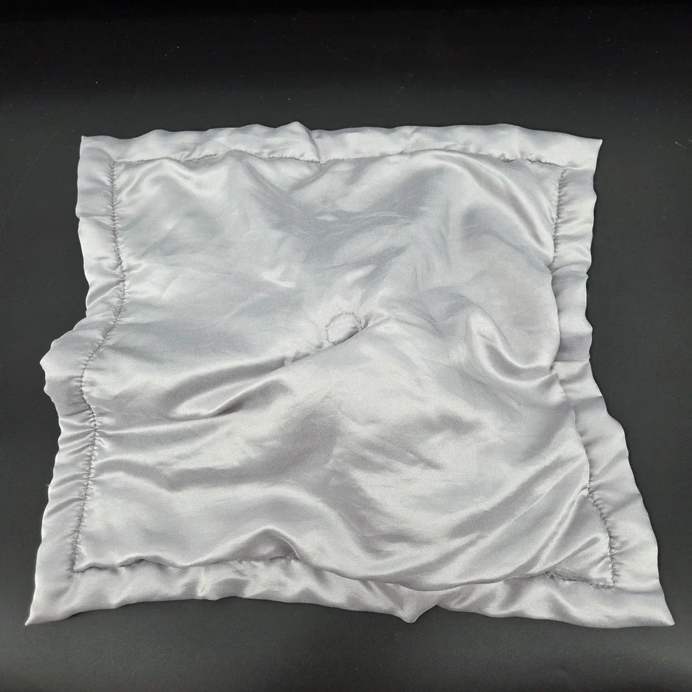 Carters Grey Elephant Plush Security Blanket Satin Trim Lovey 2022 PA8253